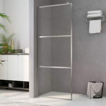  Duschwand für Begehbare Dusche mit Klarem ESG-Glas 90x195 cm 