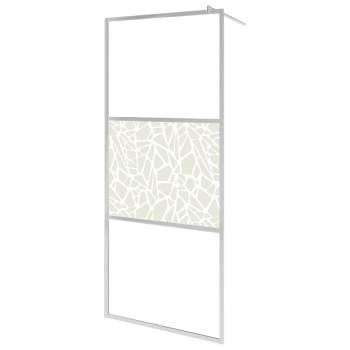 Preview:  Duschwand für Begehbare Dusche ESG-Glas Steindesign 80x195 cm