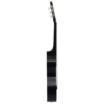  Klassikgitarre für Anfänger mit Tasche Schwarz 4/4 39"