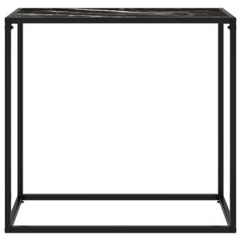  Konsolentisch Schwarz 80x35x75 cm Hartglas