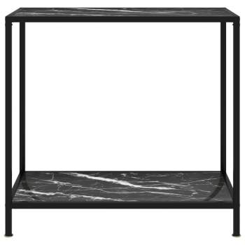  Konsolentisch Schwarz 80x35x75 cm Hartglas