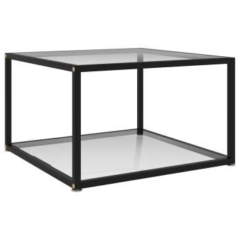  Couchtisch Transparent 60x60x35 cm Hartglas