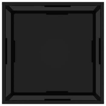 Preview:  Beistelltisch Schwarz 60x60x35 cm Hartglas