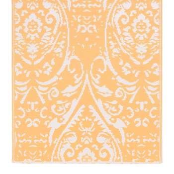  Outdoor-Teppich Orange und Weiß 120x180 cm PP