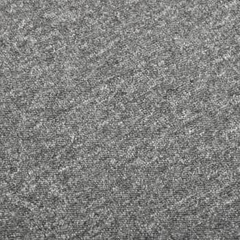  Teppichfliesen 20 Stk. 5 m² 50x50 cm Grau