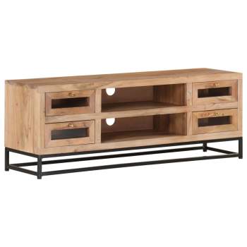  TV-Schrank 110x30x40 cm Akazie Massivholz