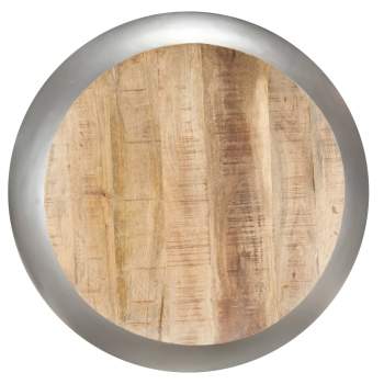 323531  Coffee Table Grey 68x68x30 cm Solid Mango Wood