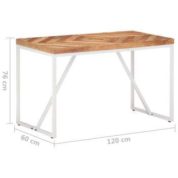  Esstisch 120x60x76 cm Massivholz Akazie und Mango 