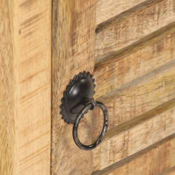 Preview:  Nachttisch 40x30x50 cm Raues Mangoholz