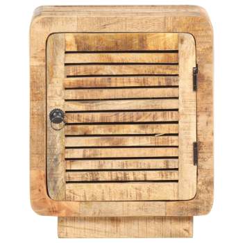 Preview:  Nachttisch 40x30x50 cm Raues Mangoholz