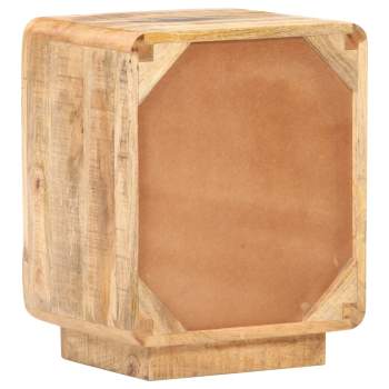  Nachttisch 40x30x50 cm Raues Mangoholz