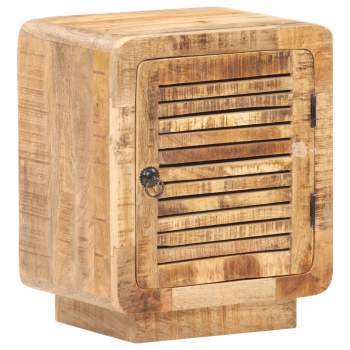  Nachttisch 40x30x50 cm Raues Mangoholz