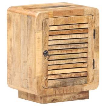  Nachttisch 40x30x50 cm Raues Mangoholz