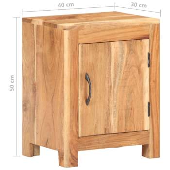  Nachttisch 40x30x50 cm Akazie Massivholz