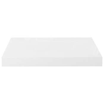  Schweberegal Hochglanz-Weiß 40x23x3,8 cm MDF
