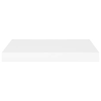  Schwebende Wandregale 4 Stk. Weiß 50x23x3,8cm MDF