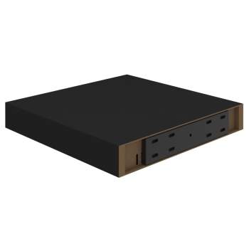  Schweberegal Schwarz 23x23,5x3,8 cm MDF