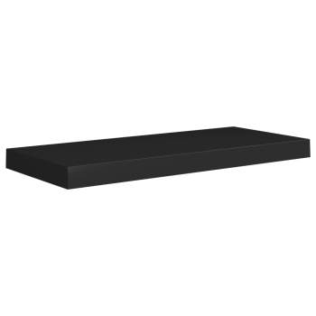  Schweberegale 4 Stk. Schwarz 60x23,5x3,8cm MDF