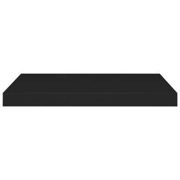  Schweberegale 4 Stk. Schwarz 60x23,5x3,8cm MDF