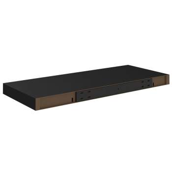  Schweberegale 4 Stk. Schwarz 60x23,5x3,8cm MDF