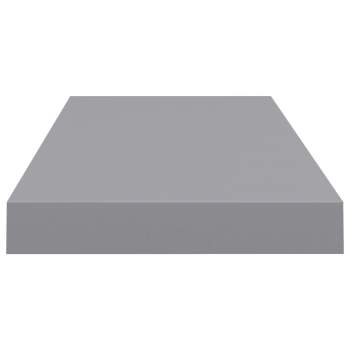  Schweberegal Grau 60x23,5x3,8 cm MDF