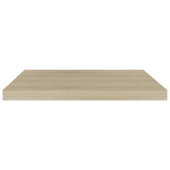  Schwebende Wandregale 2 Stk. Eichefarben 60x23,5x3,8cm MDF