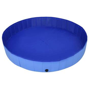  Hundepool Faltbar Blau 200x30 cm PVC