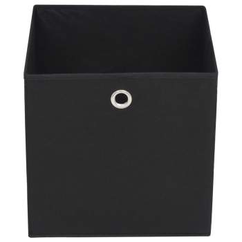 325187  Storage Boxes 4 pcs Non-woven Fabric 28x28x28 cm Black