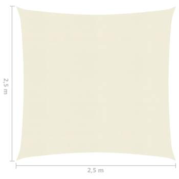  Sonnensegel 160 g/m² Creme 2,5x2,5 m HDPE