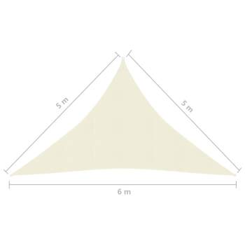  Sonnensegel 160 g/m² Creme 5x5x6 m HDPE