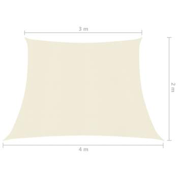  Sonnensegel 160 g/m² Creme 3/4x2 m HDPE