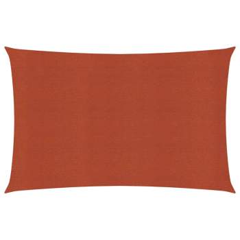  Sonnensegel 160 g/m² Terrakottarot 6x8 m HDPE