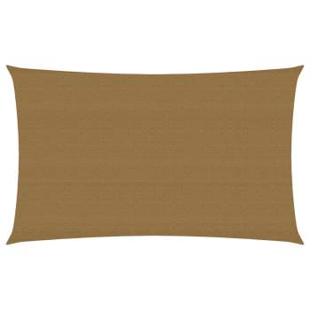  Sonnensegel 160 g/m² Taupe 2x4,5 m HDPE