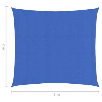  Sonnensegel 160 g/m² Blau 2x2 m HDPE