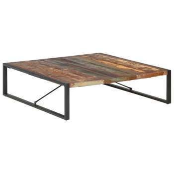  Couchtisch 140x140x40 cm Recyceltes Massivholz