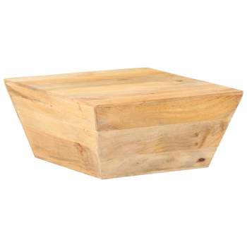  Couchtisch V-Form 66x66x30 cm Mango Massivholz