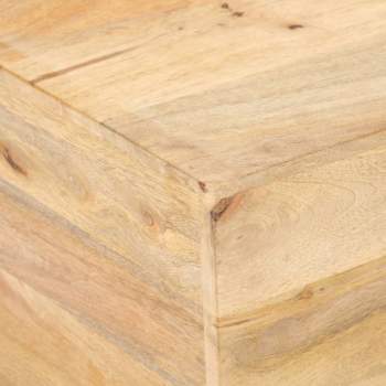 Preview:  Couchtisch V-Form 66x66x30 cm Mango Massivholz
