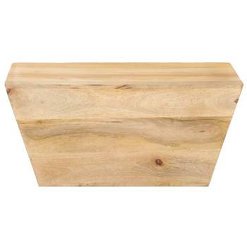 Preview:  Couchtisch V-Form 66x66x30 cm Mango Massivholz