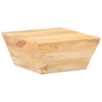  Couchtisch V-Form 66x66x30 cm Mango Massivholz