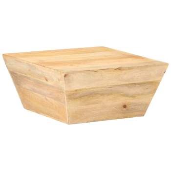  Couchtisch V-Form 66x66x30 cm Mango Massivholz