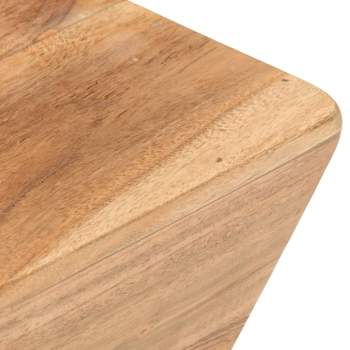  Couchtisch V-Form 66x66x30 cm Akazie Massivholz