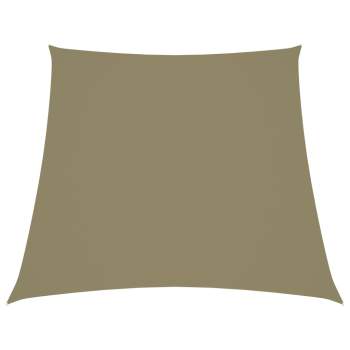  Sonnensegel Oxford-Gewebe Trapezform 3/4x3 m Beige