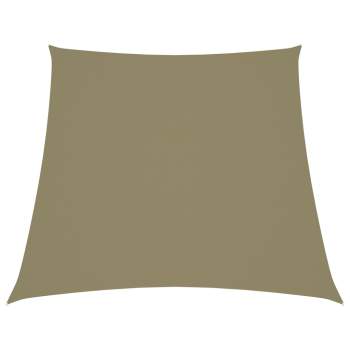  Sonnensegel Oxford-Gewebe Trapezförmig 3/5x4 m Beige