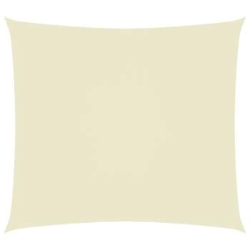  Sonnensegel Oxford-Gewebe Rechteckig 3,5x4,5 m Creme