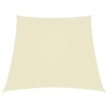  Sonnensegel Oxford-Gewebe Trapezform 3/4x3 m Creme