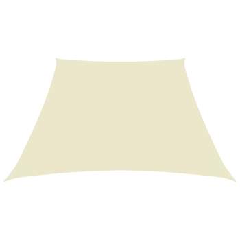  Sonnensegel Oxford-Gewebe Trapezform 3/4x3 m Creme