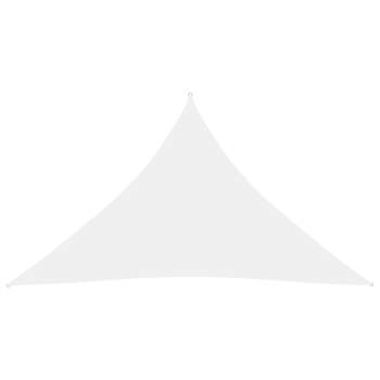  Sonnensegel Oxford-Gewebe Dreieckig 3,5x3,5x4,9 m Weiß