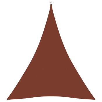  Sonnensegel Oxford-Gewebe Dreieckig 3x4x4 m Terrakotta-Rot