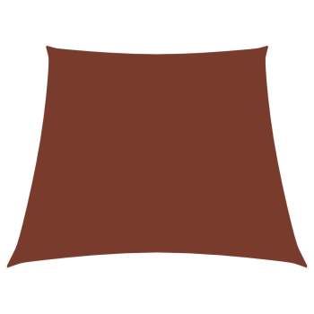  Sonnensegel Oxford-Gewebe Trapezförmig 2/4x3 m Terracotta