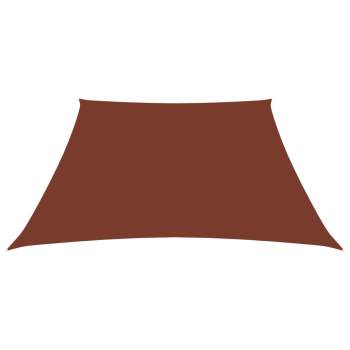  Sonnensegel Oxford-Gewebe Trapezförmig 2/4x3 m Terracotta